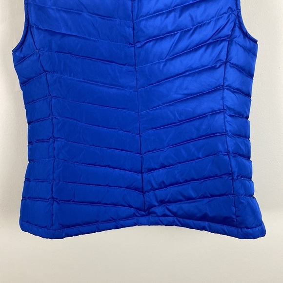 Talbots Blue Quilted Down Vest Size P - Picture 7 of 14